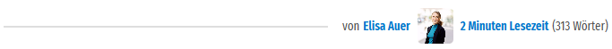 von
Elisa Auer
Elisa Auer 5 Minuten Redaktion
2 Minuten Lesezeit(313 Wörter)