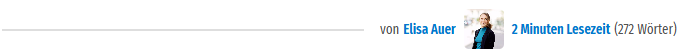 von
Elisa Auer
Elisa Auer 5 Minuten Redaktion
2 Minuten Lesezeit(272 Wörter)